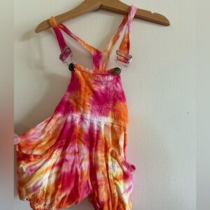 Hand Dyed Overall girls rompers​​